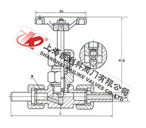 J21W外螺紋針型截止閥